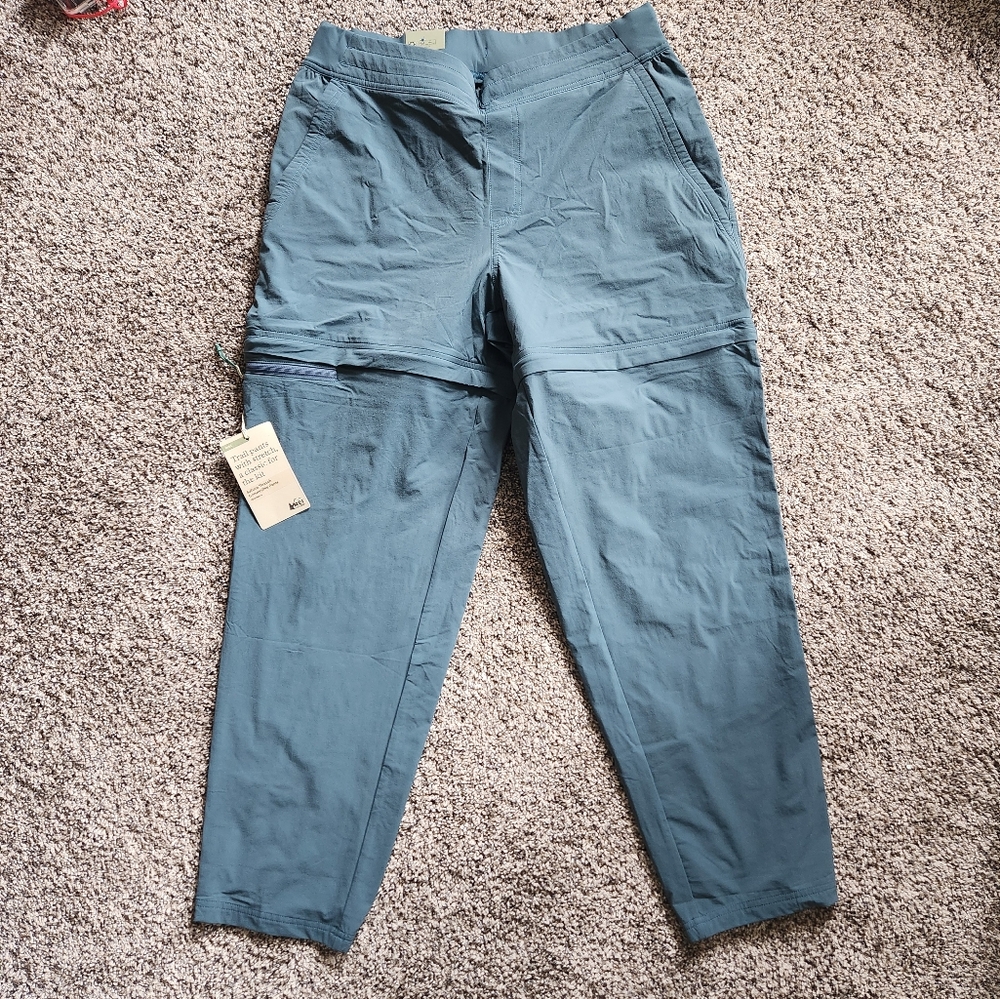 NWT REI co op women's Sahara Stretch Convertible hiking Pants